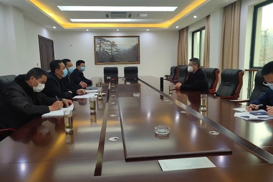 疫情防控期間縣領導走訪歐迪實業